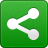 Sharing icon green sharethis share