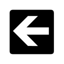 Rectangle left arrow