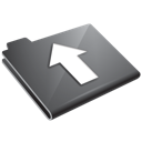 Arrow grey up folder