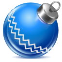 Christmas blue ball