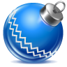 Christmas blue ball