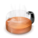 (red) glass teapot