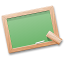 Black board teach learn school tutorials table