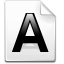 A letter font file