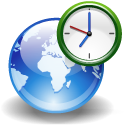 Earth world internet clock