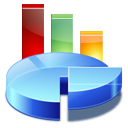 Statistics analytics chart pie diagram