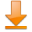 Arrow orange download down