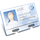 Kde contact vcard