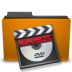 Video orange folder