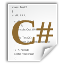 Text csharp x