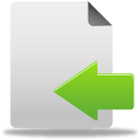 Move file arrow import left document