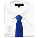 Shirt tie blue