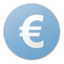 Euro blue currency