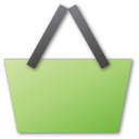 Green basket shopping