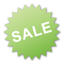 Green sale label