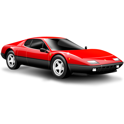 Sports car ferrari car red