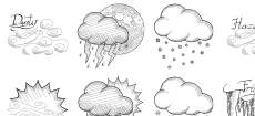 Sketchy Weather Icons
