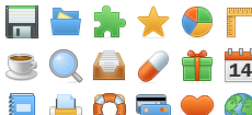 Toolbar icon set