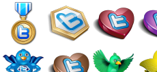 Massive Twitter icon set