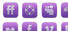 Vibrant Sophisticated Social Media Icon Set